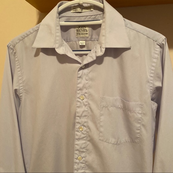John Henry Light Blue Dress Shirt - Picture 2 of 4